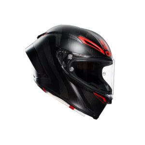 PISTA GP RR INTREPIDO MATT CARBON/BLK/RED - MOTORBIKE FULL FACE HELMET E2206 DOT