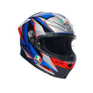 K6 S SLASHCUT BLACK/BLUE/RED - MOTORBIKE FULL FACE HELMET DOT (E2206)