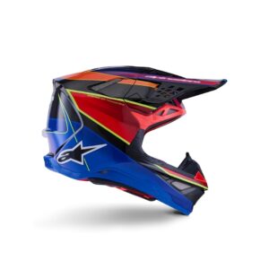 Supertech M10 Era Helmet - Blue/Red/Yellow Fluo Glossy