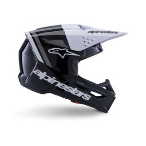 SM3 Radium Helmet ECE06/DOT - Black/White/Gray Glossy