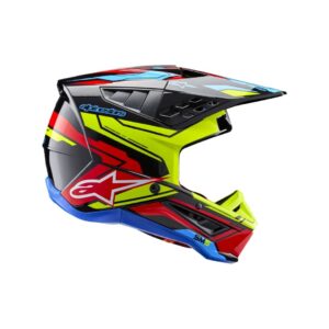 SM5 Action 2 Helmet - Black/Yellow Fluo/Bright Red Glossy