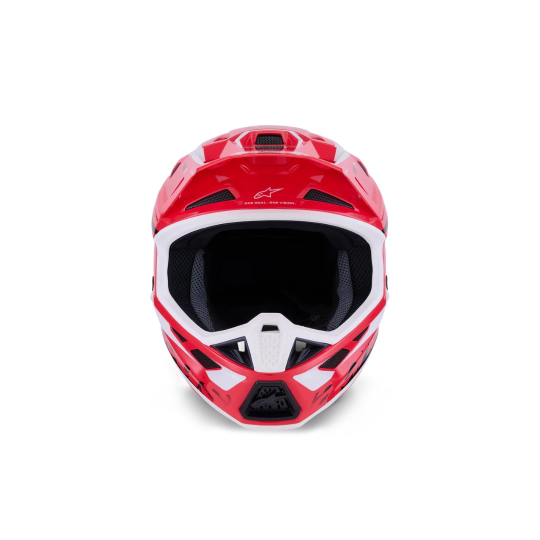 S-M7 Deed Helmet ECE06/DOT - Red/Black/White Glossy - Image 3