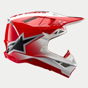 Supertech M10 Unite Helmet - Red/White Glossy