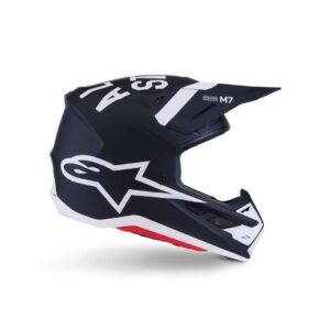 S-M7 Dasher Helmet ECE06/DOT - Black/White Matt