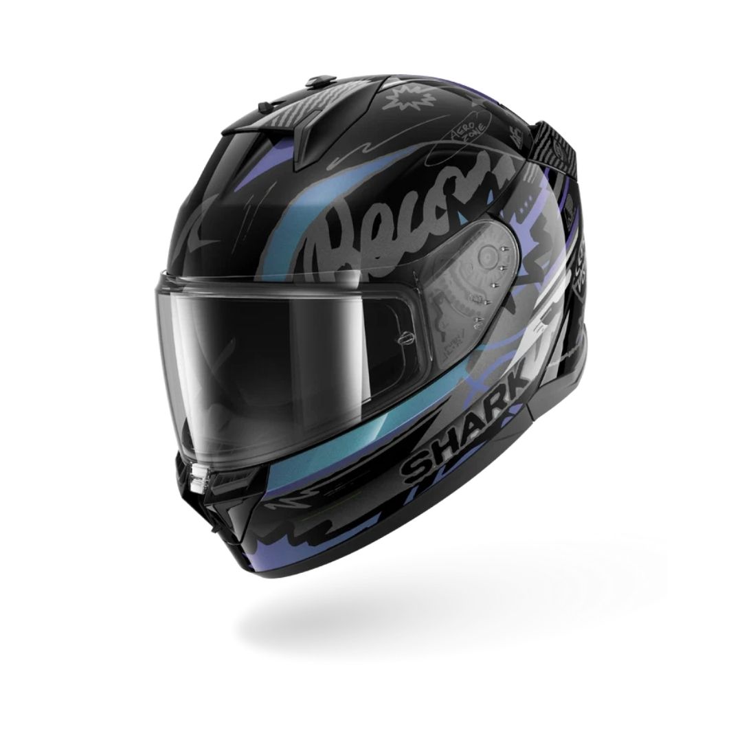 D-SKWAL 3 STREETRUSH Black Green Chrome