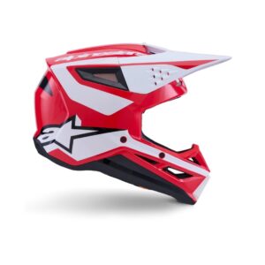 SM3 Heat Helmet ECE06/DOT -  Red/White/Black Glossy