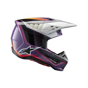 SM5 Sail Helmet -  Violet/Black/Silver Glossy