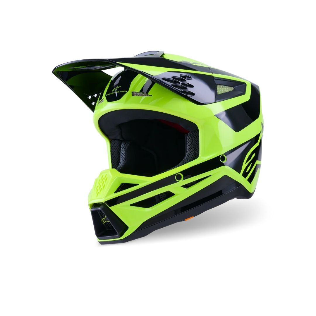 SM3 Heat Helmet ECE06/DOT - Yellow Fluo/Black Glossy - Image 3