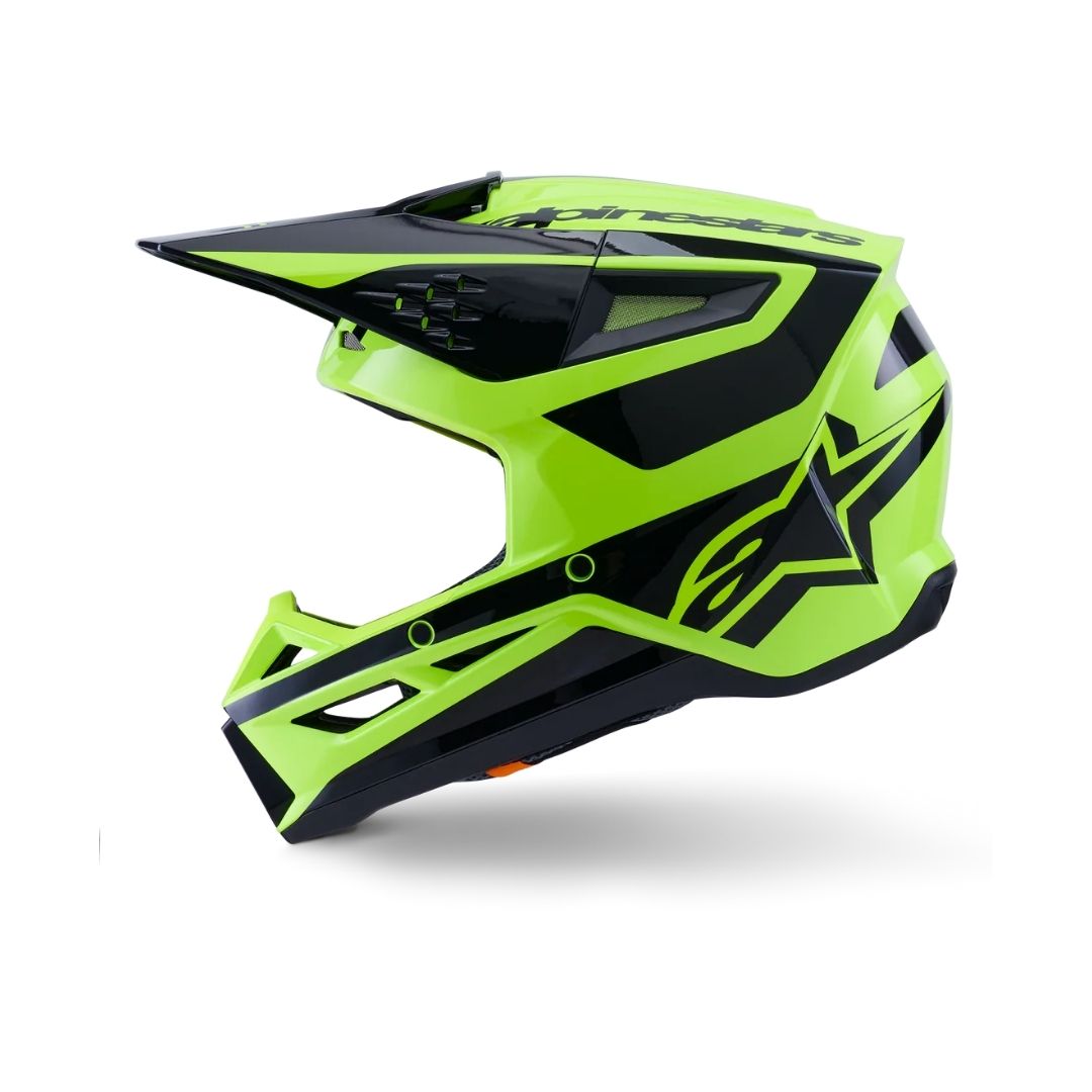 SM3 Heat Helmet ECE06/DOT - Yellow Fluo/Black Glossy - Image 6