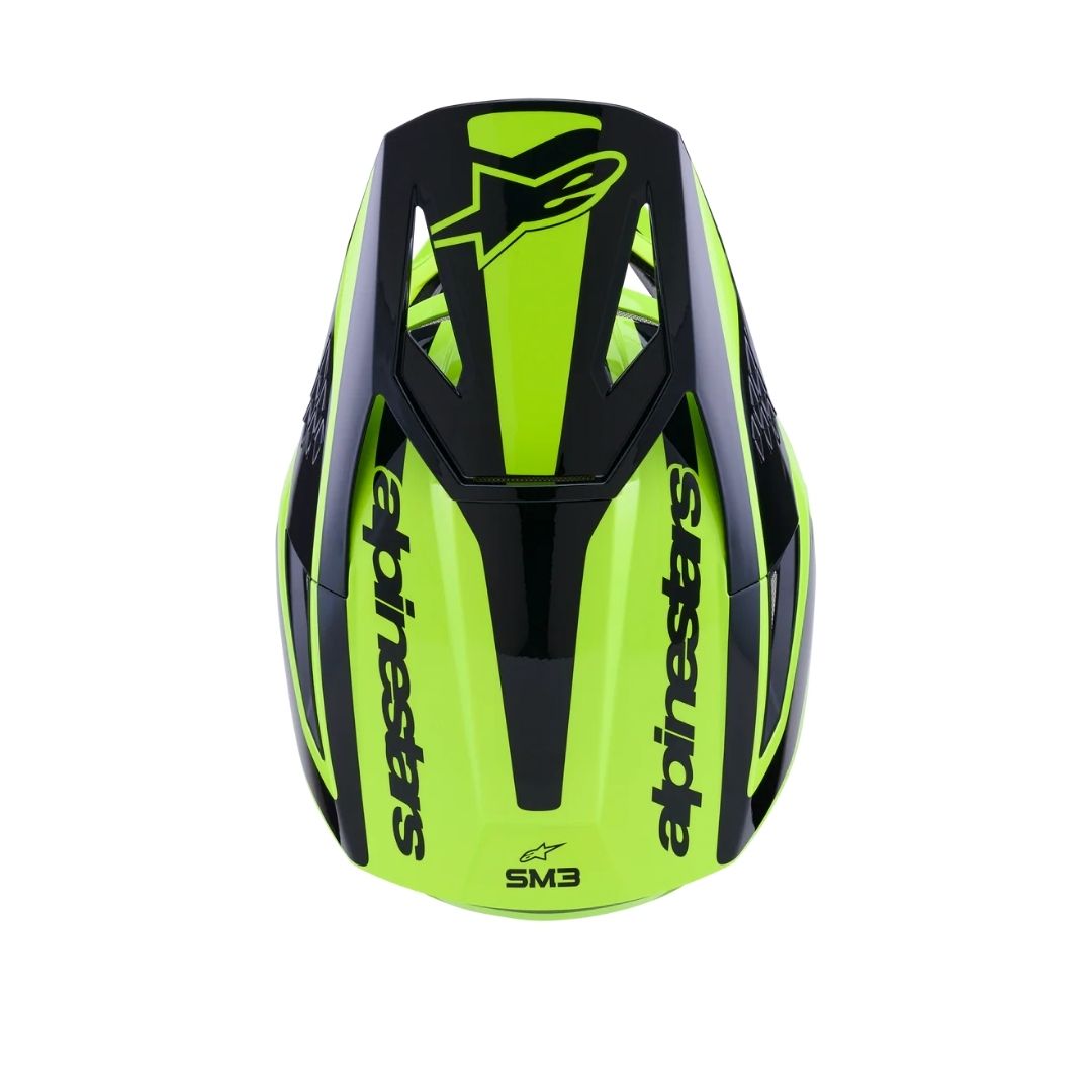 SM3 Heat Helmet ECE06/DOT - Yellow Fluo/Black Glossy - Image 5