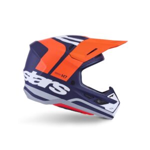S-M7 Core Helmet ECE06/DOT - Orange/Blue Matt