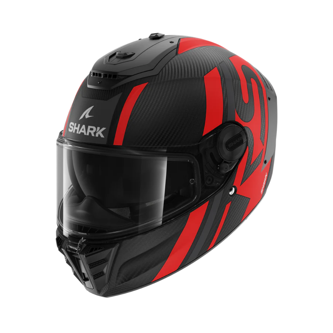 SPARTAN RS CARBON Shawn Matte Carbon Anthracite Red