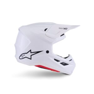 S-M7 Solid Helmet ECE06/DOT - White Glossy