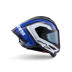 Supertech R10 Arius Helmet ECE06/DOT - Black/White/Blue Glossy