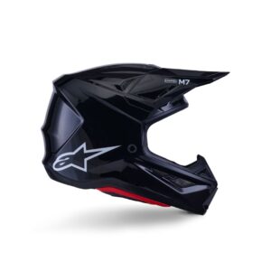 S-M7 Solid Helmet ECE06/DOT - Black Glossy