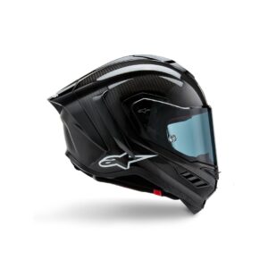 Supertech R10 Solid Helmet - Black Carbon Matte & Glossy