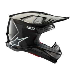 Supertech M10 Solid Helmet - Black Glossy Carbon