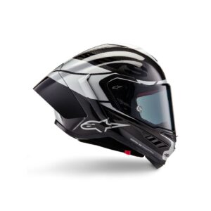 Supertech R10 Element Helmet - Black/Carbon Silver/Black Glossy
