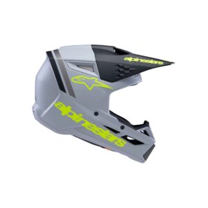 SM3 Youth Radium Helmet ECE06/DOT - Gray/Black/Yellow Fluo Matte