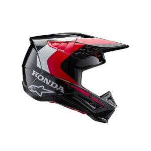 Honda SM5 Helmet -  Black/Red Glossy