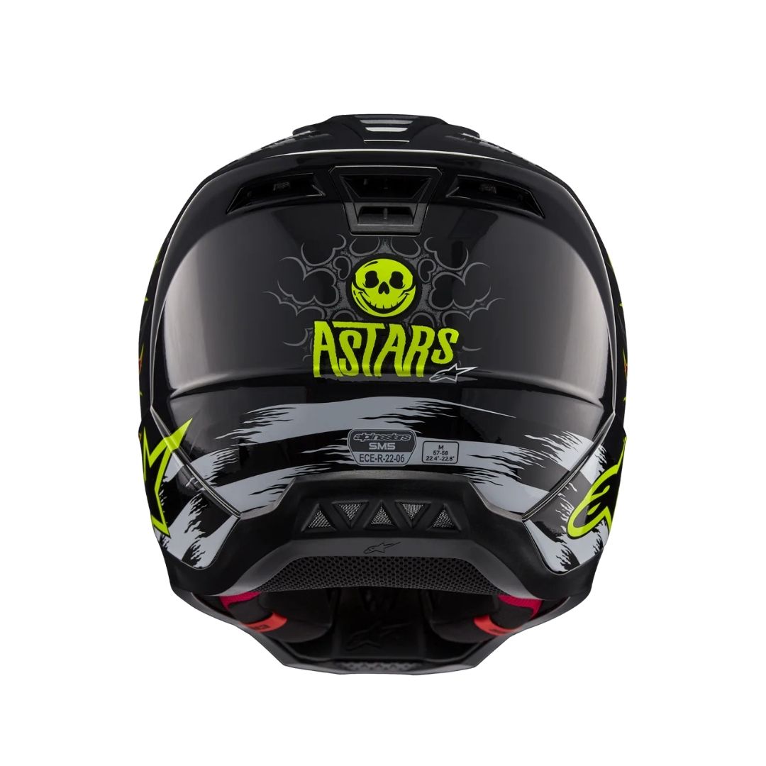 SM5 Rash Helmet - Dark Gray/Bright Red Glossy - Image 4