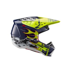 SM5 Rash Helmet - Night Navy/Yellow Fluo Glossy