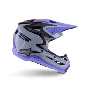 SM3 Jettson Helmet ECE06/DOT - Gray/Purple/Black Glossy