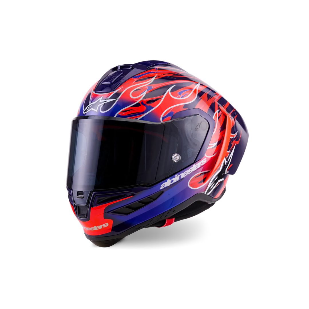 Limited Edition Supertech R10 Flyte Helmet - Purple/Red Glossy - Image 4