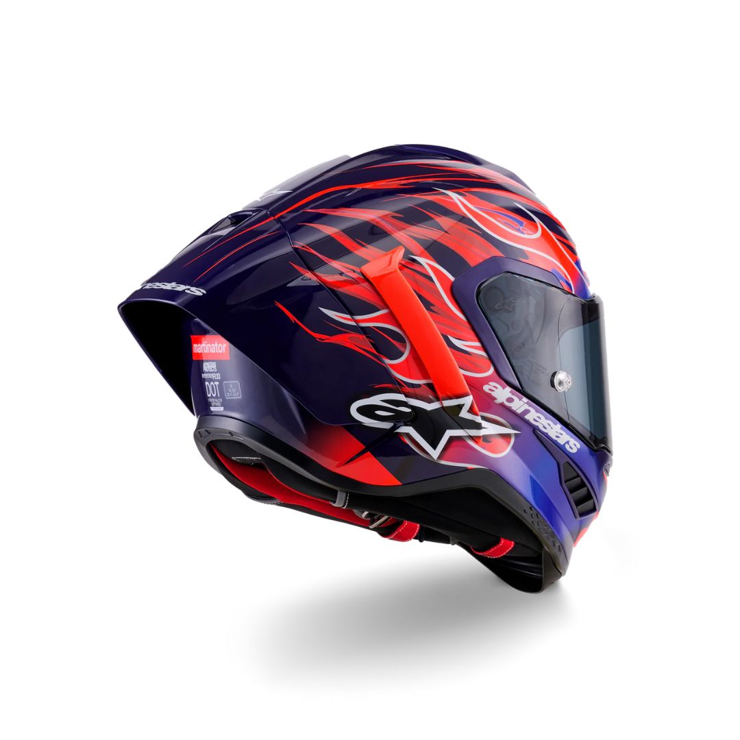 Limited Edition Supertech R10 Flyte Helmet - Purple/Red Glossy - Image 5
