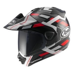 Arai TOUR-X5 Match Enduro Helmet - White/Black/Red