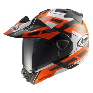 Arai TOUR-X5 Match Enduro Helmet - White/Black/Orange