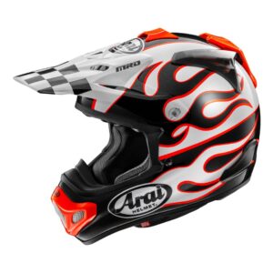 Arai MX-V Evo Flame Motocross Helmet White