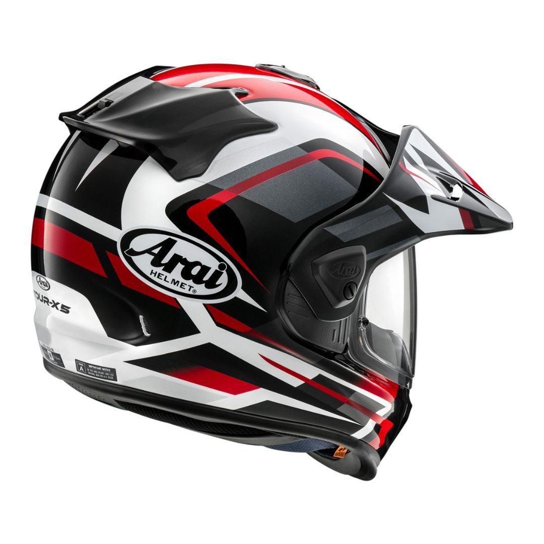 Arai Tour-X5 Discovery Motocross Helmet - Red - Image 2