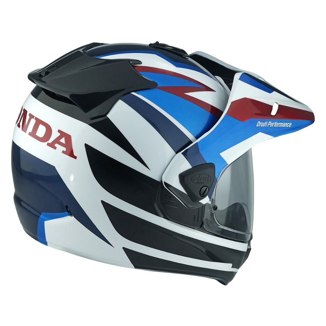 Arai Tour-X5 Africa Twin Motocross Helmet - blue/white - Image 2